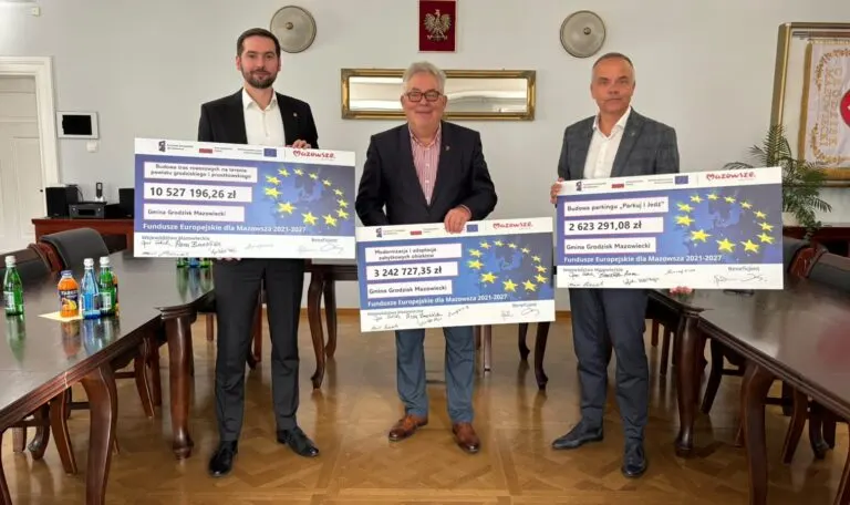 Unijne dofinansowanie na ścieżki rowerowe, parking i zabytki w Grodzisku – ilustracja