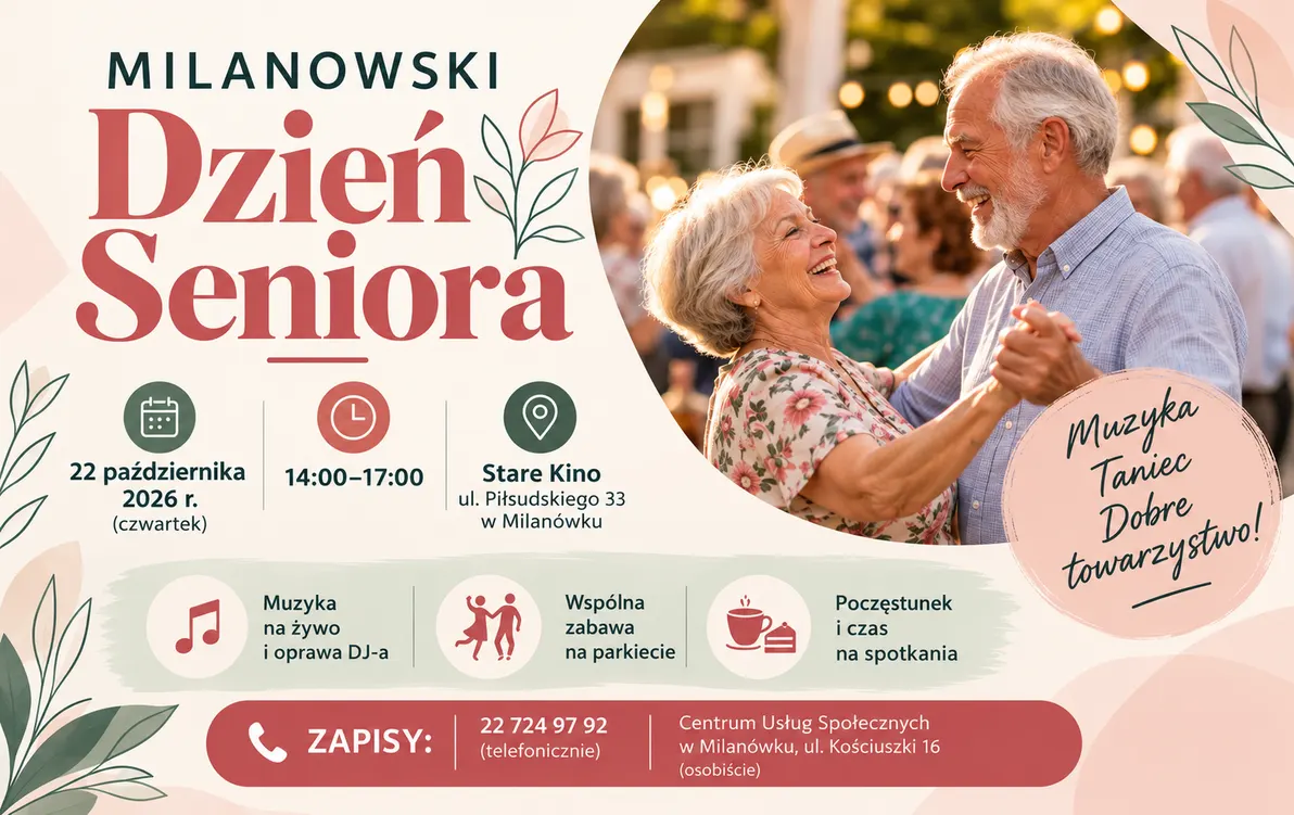 Potańcówka dla seniorów w Starym Kinie w Milanówku – ilustracja