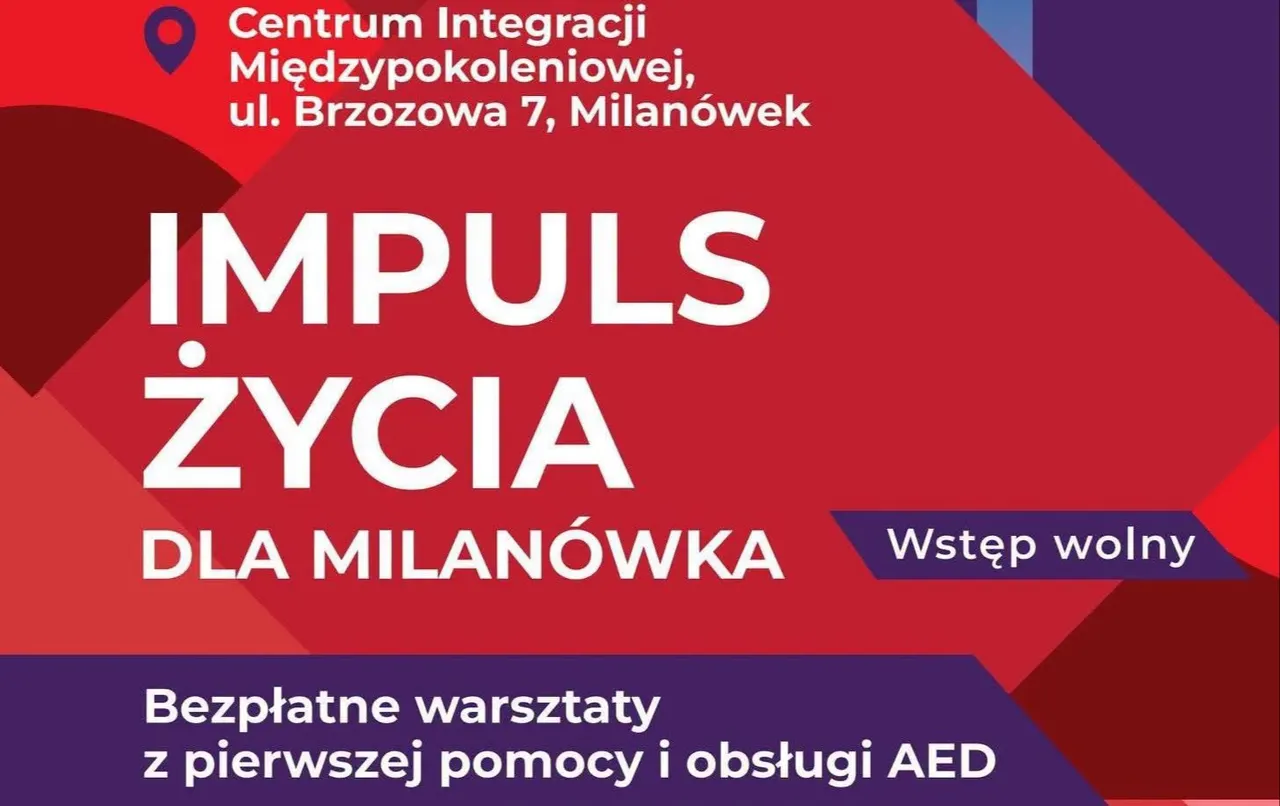 Darmowe warsztaty z pierwszej pomocy i obsługi defibrylatora w Milanówku – ilustracja