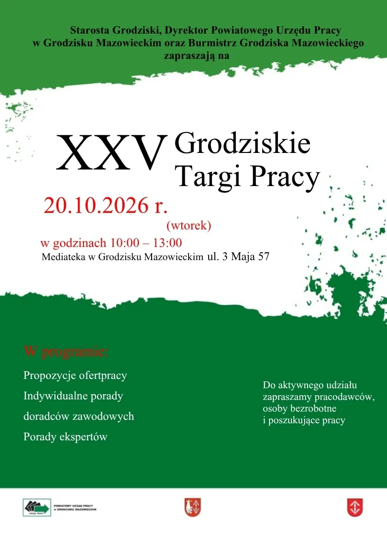 XXV Grodziskie Targi Pracy – plakat wydarzenia