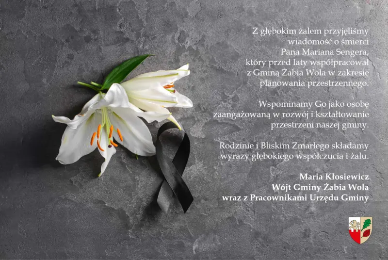 Zmarł Marian Senger, dawny współpracownik gminy Żabia Wola – ilustracja