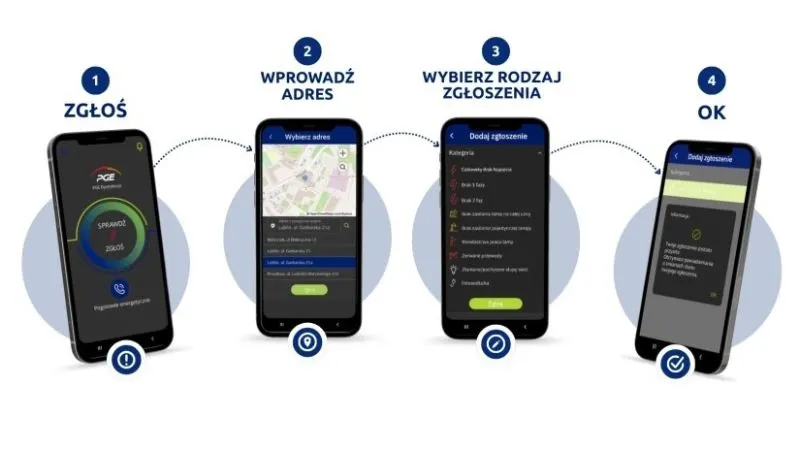Mieszkańcy mogą zgłaszać awarie prądu przez aplikację – ilustracja