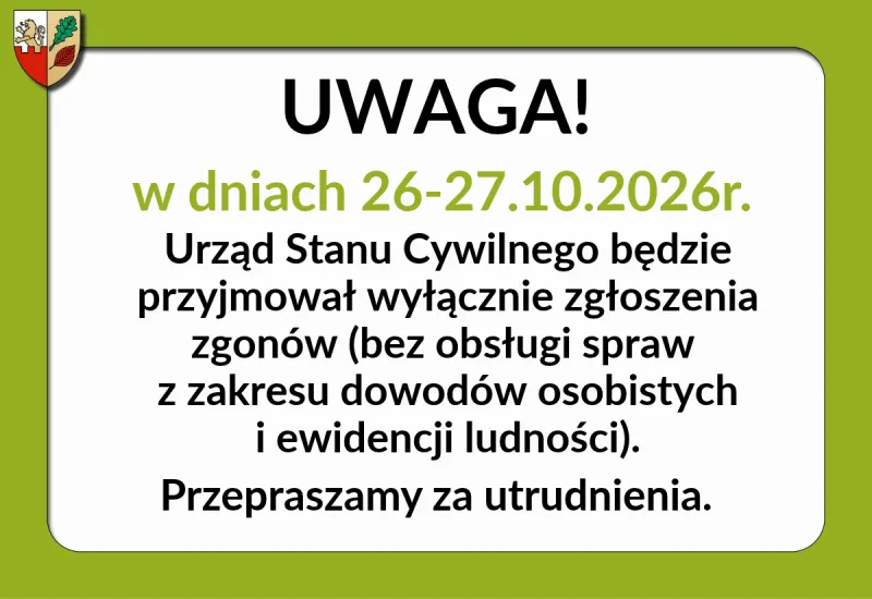 Utrudnienia w Urzędzie Stanu Cywilnego w Żabiej Woli – ilustracja